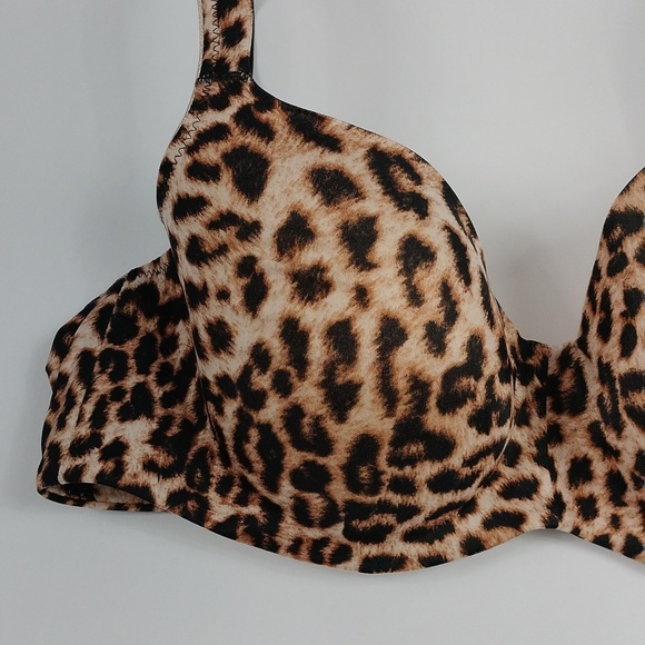 Soma Stunning Support Smooth Balconette Leopard Print Bra - Picture 4 of 7